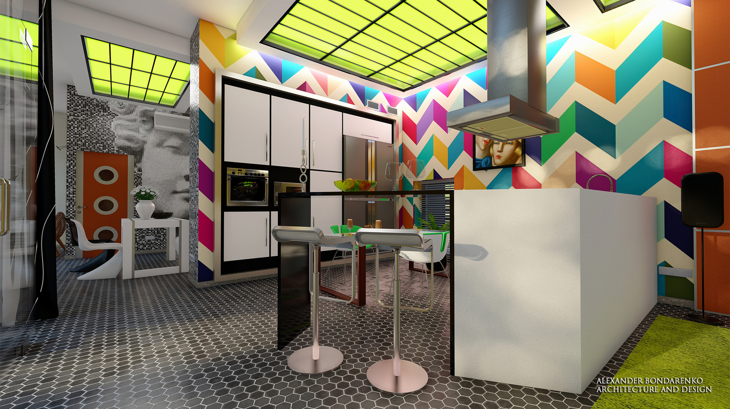 pop art studio design. Los Angeles pop art studio design. Los Angeles. Photo