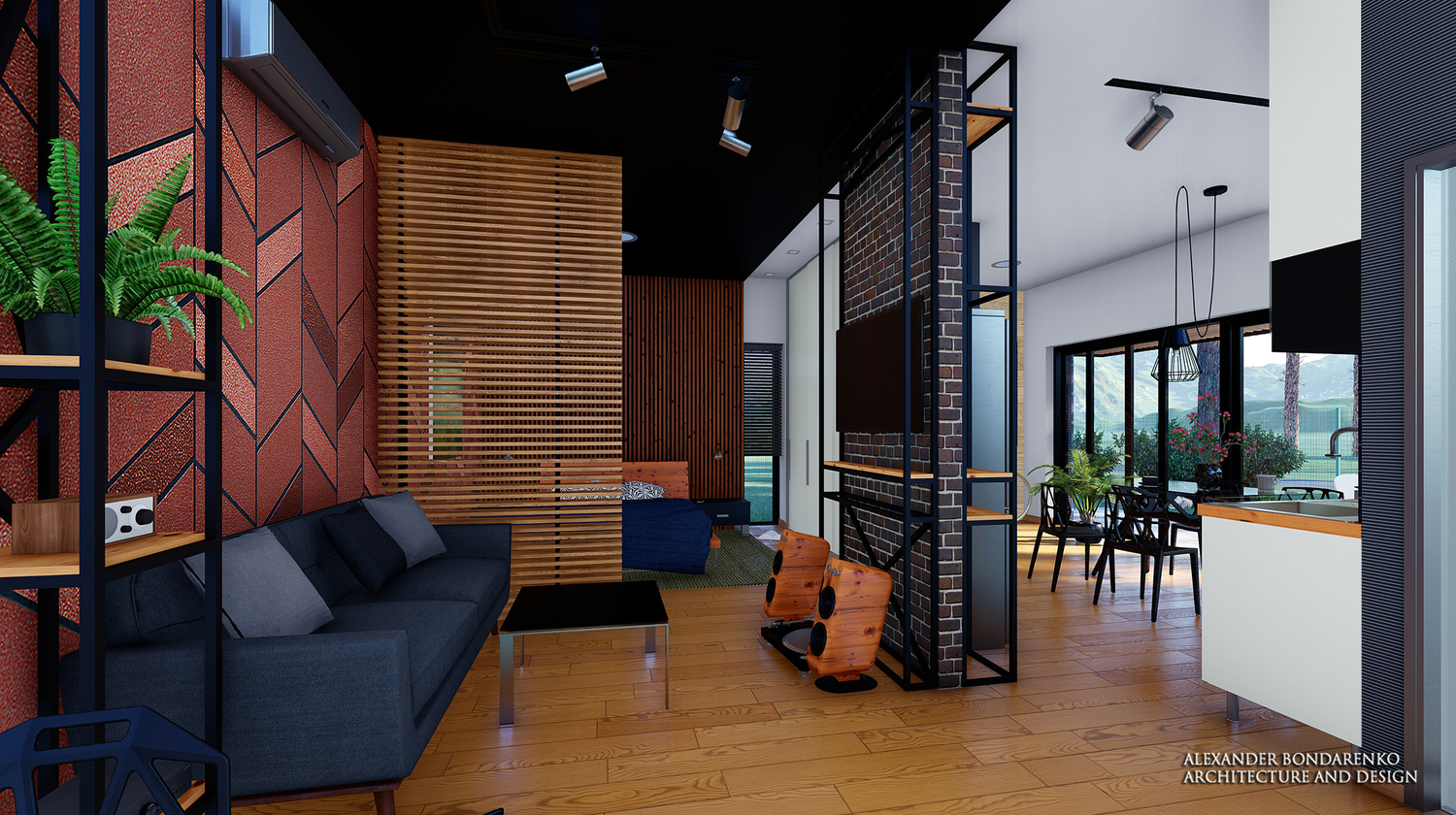 studio apartment design. Long Beach studio apartment design. Long Beach. Photo