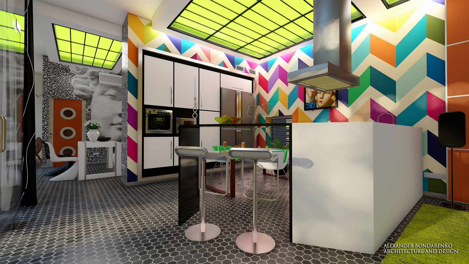 pop art studio design. Los Angeles. Photo